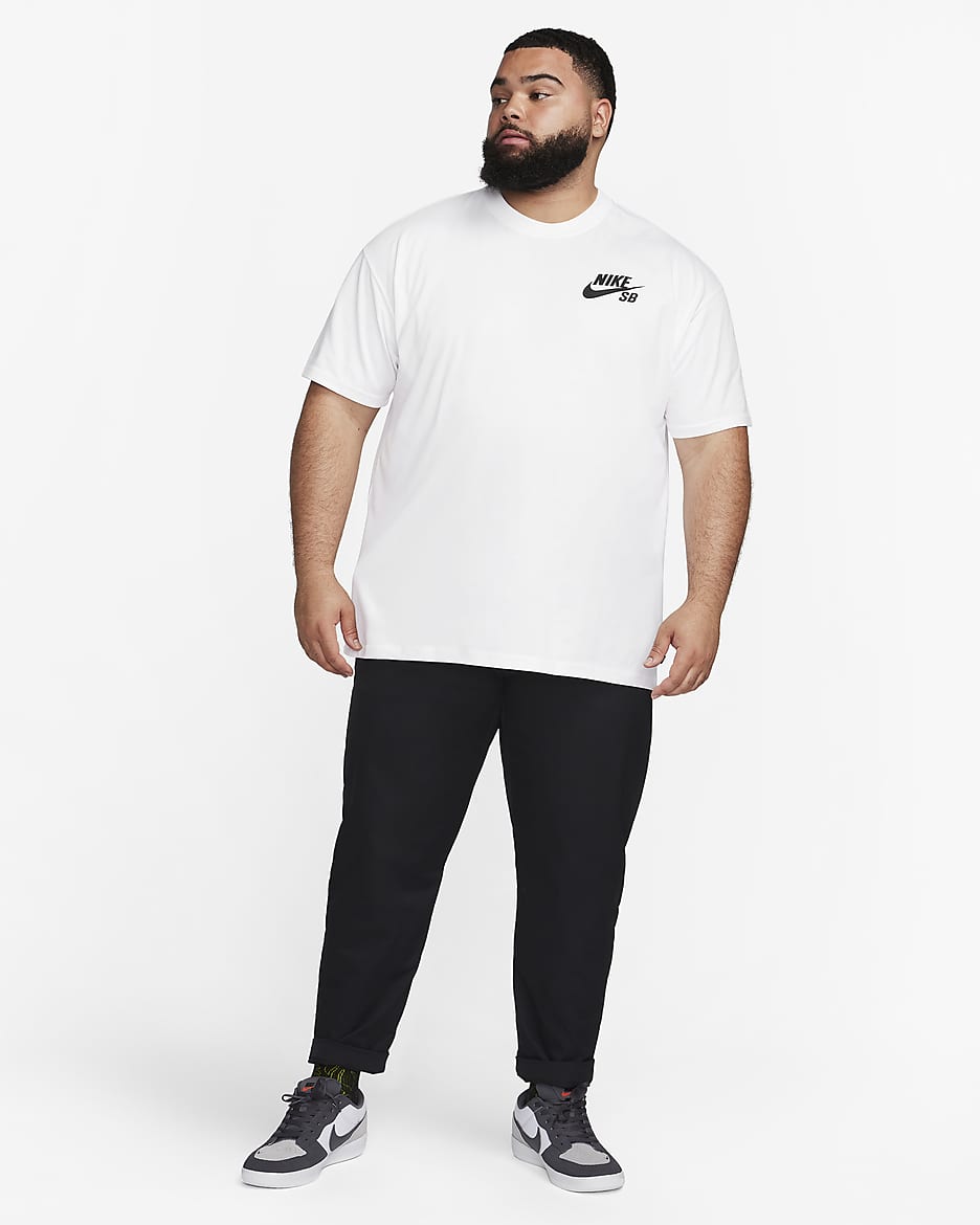 Nike sb white shirt best sale